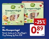 Knusperriegel Nussmix im Angebot bei ALDI SÜD in Krefeld Knusperriegel Nussmix Angebote von Bio bei ALDI SÜD Krefeld für 0,89 €