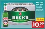 Aktuelles Pils oder Gold Angebot bei Netto Marken-Discount in Braunschweig ab 10,99 €
