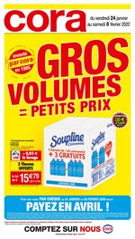 Catalogue Cora "Gros volumes = Petits prix", 20 pages, à Ivry-sur-Seine, 24/01/2020 - 08/02/2020 Prospectus Cora "Gros volumes = Petits prix", 20 pages, à Ivry-sur-Seine, 24/01/2020 - 08/02/2020