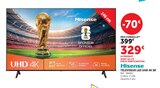 Téléviseur LED UHD 4K 58' - HISENSE - Super U à Vaulx-en-Velin Téléviseur LED UHD 4K 58' - HISENSE en promo chez Super U Vaulx-en-Velin à 329,00 €