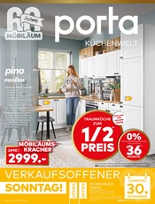 porta Möbel Möbel & Einrichtung Prospekt der aktuellen Woche mit 12 Seiten, gültig von 16.11.2025 bis 29.11.2025, in Dierdorf und Umgebung Aktueller porta Möbel Möbel & Einrichtung Prospekt in Dierdorf und Umgebung, "PORTA KÜCHENWELT" mit 12 Seiten, 16.11.2025 - 29.11.2025