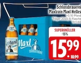 Maxl Helles im Angebot bei EDEKA in Weingarten Maxl Helles Angebote von Schlossbrauerei Maxlrain bei EDEKA Weingarten für 15,99 €