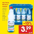Mineralwasser im Angebot bei Netto Marken-Discount in Ludwigshafen Mineralwasser Angebote von Alb-Perle bei Netto Marken-Discount Ludwigshafen für 3,29 €