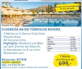 FLUGREISE AN DIE TÜRKISCHE RIVIERA im aktuellen Prospekt bei EDEKA in Fronreute