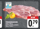 Schweinekammsteaks natur Angebote bei EDEKA Erlangen für 0,79 €