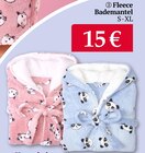 Fleece Bademantel im Angebot bei Woolworth in Schwäbisch Gmünd Fleece Bademantel Angebote bei Woolworth Schwäbisch Gmünd für 15,00 €