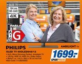 OLED TV 650LED848/12 im Angebot bei expert in Soltau OLED TV 650LED848/12 Angebote von Philips bei expert Soltau für 1.699,00 €