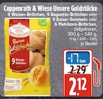 Unsere Goldstücke 9 Weizen-Brötchen bei EDEKA im Merenberg Prospekt für 2,12 €