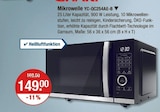 Mikrowelle YC-QC254AE-B im V-Markt Prospekt Mikrowelle YC-QC254AE-B von SHARP im aktuellen V-Markt Prospekt für 149,00 €