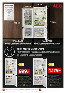 Kühlschrank im XXXLutz Möbelhäuser Prospekt "AEG ZUM BESTPREIS" mit 16 Seiten (Singen (Hohentwiel))