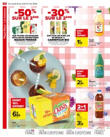 Promo Perrier dans le catalogue Carrefour du moment à la page 28