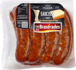 8 saucisses fumées LES BRASERADES dans le catalogue Carrefour Market