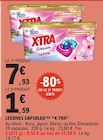 Lessives Capsules - X-TRA en promo à 1,59 € chez E.Leclerc Lessives Capsules - X-TRA dans le catalogue E.Leclerc