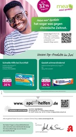 mea - meine apotheke Apotheken Prospekt der aktuellen Woche mit 4 Seiten, gültig von 01.06.2026 bis 30.06.2026, in Lautertal und Umgebung Aktueller mea - meine apotheke Apotheken Prospekt in Lautertal und Umgebung, "Unsere Juni-Angebote" mit 4 Seiten, 01.06.2026 - 30.06.2026