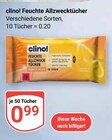Feuchte Allzwecktücher im Angebot bei GLOBUS in Hof Feuchte Allzwecktücher Angebote von clino! bei GLOBUS Hof für 0,99 €