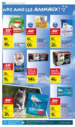 Offre Croquettes chat adulte dans le catalogue Carrefour Market du moment à la page 44