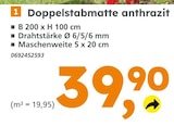 Doppelstabmatte anthrazit im Angebot bei Globus-Baumarkt in Maintal Doppelstabmatte anthrazit Angebote bei Globus-Baumarkt Maintal für 39,90 €