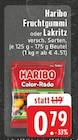Fruchtgummi oder Lakritz im Angebot bei E center in Wermelskirchen Fruchtgummi oder Lakritz Angebote von Haribo bei E center Wermelskirchen für 0,79 €