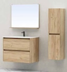 Ensemble meuble sous-vasque Teide décor bois + plan vasque + miroir - Castorama à Bordeaux Ensemble meuble sous-vasque Teide décor bois + plan vasque + miroir en promo chez Castorama Bordeaux à 149,00 €