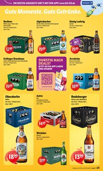 Erdinger im aktuellen Getränke Hoffmann Prospekt (Cottbus) Erdinger im Getränke Hoffmann Prospekt "Aktuelle Angebote" mit 9 Seiten (Cottbus)
