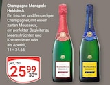 Champagne Monopole im Angebot bei GLOBUS in Rüsselsheim Champagne Monopole Angebote von Heidsieck bei GLOBUS Rüsselsheim für 25,99 €