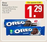 Kekse Angebote von Oreo bei WEZ Löhne für 1,29 €