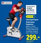 Heimtrainer Ergometer Angebote von Christopeit Sport bei Lidl Neubrandenburg für 299,00 €
