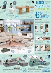 Sideboard im Trends Prospekt in Bottrop Aktueller Trends Prospekt mit Sideboard, "Alle unter 100€! - Die besten Gründe sich neu einzurichten", Seite 3