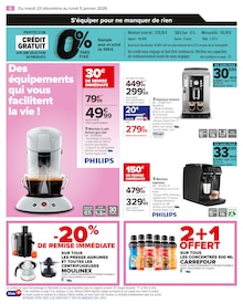 Promotion Micro-Ondes dans le prospectus Carrefour, valable du 23/12/2025 au 05/01/2026 Promo Micro-Ondes dans le catalogue Carrefour du moment à la page 8