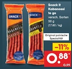 Aktuelle Mettwurst Angebote bei Netto Marken-Discount in Hannover Aktuelles Kabanossi to go Angebot bei Netto Marken-Discount in Hannover ab 0,88 €