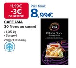 30 Nems au canard - CAFE ASIA en promo chez Costco Nogent-sur-Marne à 8,99 €