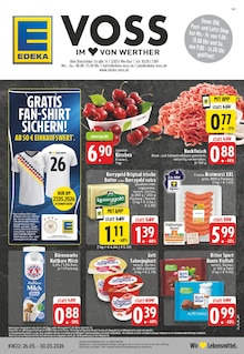 EDEKA Prospekt der Woche "Aktuelle Angebote" Seite 1, 26.05.2026 bis 30.05.2026 für Rödinghausen Aktueller EDEKA Prospekt "Aktuelle Angebote" Seite 1 von 28 Seiten für Rödinghausen