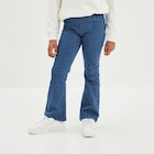 Promo Jegging flare taille élastiquée denim stone fille à 9,99 € dans le catalogue La Halle à Saint-Germain-du-Puy