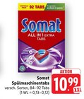 Spülmaschinentabs Angebote von Somat bei EDEKA Heilbronn für 10,99 €
