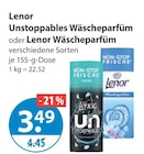 Unstoppables Wäscheparfüm im Angebot bei V-Markt in Kempten Unstoppables Wäscheparfüm Angebote von Lenor bei V-Markt Kempten für 3,49 €