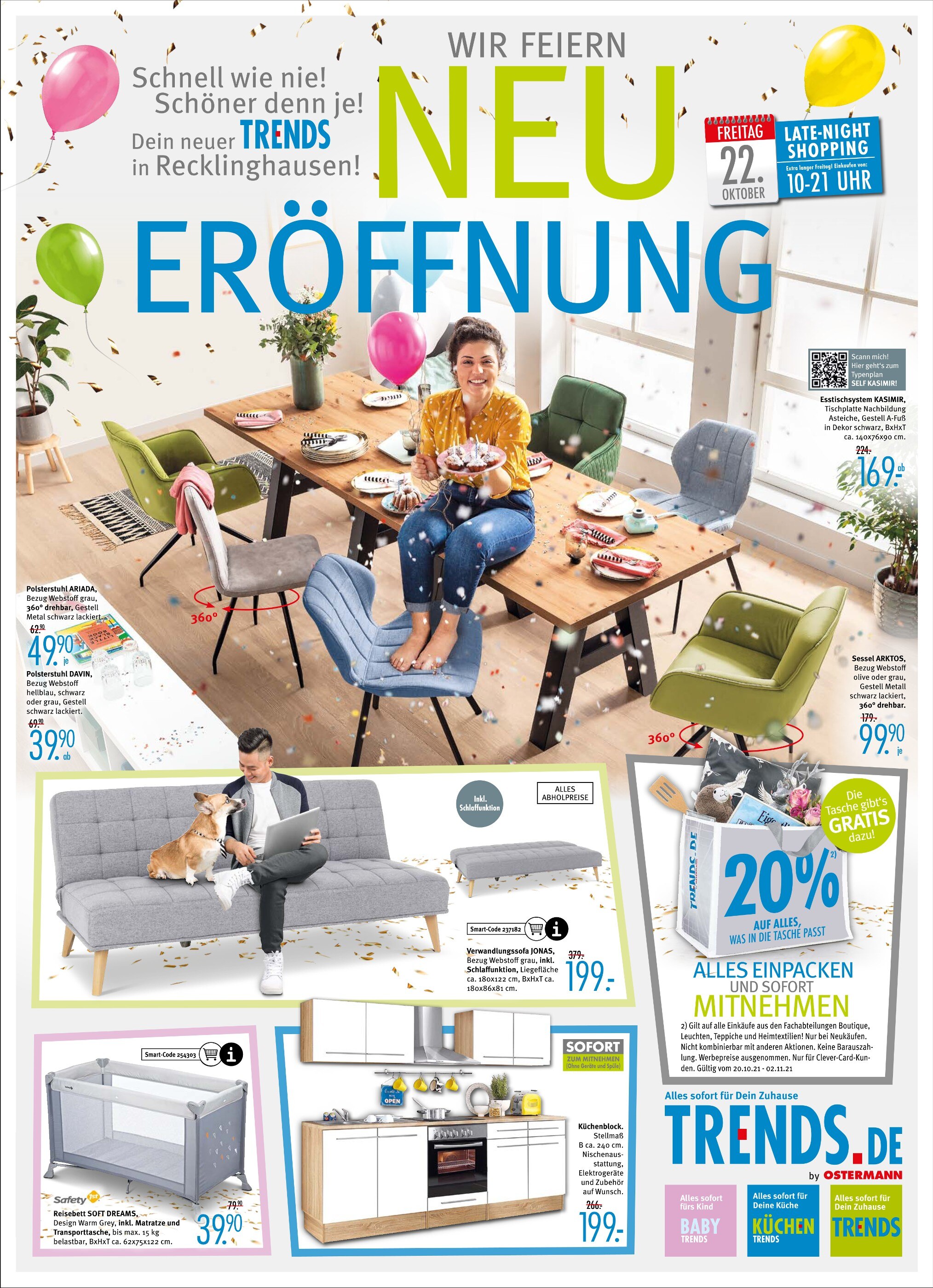 Trends Prospekt für Herten mit 12 Seiten Trends Prospekt für Herten: "NEUERÖFFNUNG", 12 Seiten, 20.10.2021 - 26.10.2021