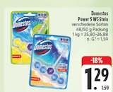 Power 5 WC-Stein Angebote von Domestos bei EDEKA Freiberg für 1,29 €