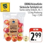 Sächsische Tafeläpfel rot bei nah und gut im Hohburg Prospekt für 2,99 €