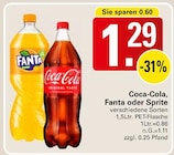 Aktuelle Cola Angebote bei WEZ in Minden Aktuelles Coca-Cola Angebot bei WEZ in Minden ab 1,29 €
