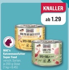Katzennassfutter Super Food im Angebot bei ZooRoyal in Elmshorn Katzennassfutter Super Food Angebote von MAC’s bei ZooRoyal Elmshorn für 1,29 €