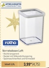 Vorratsdosen Loft Angebote von rotho bei Metro Stuttgart für 4,75 €