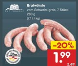 Aktuelles Bratwürste Angebot bei Netto Marken-Discount in Kassel ab 1,99 €