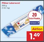 Pfälzer Leberwurst Angebote bei Netto Marken-Discount Erfurt für 1,49 €