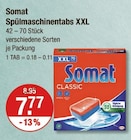 Spülmaschinentabs XXL von Somat im aktuellen V-Markt Prospekt für 7,77 €