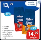 Crema e Gusto oder Classic von Lavazza im aktuellen budni Prospekt