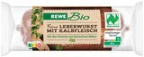 Leberwurst mit Kalbfleisch Angebote von REWE Bio bei REWE Norderstedt für 1,69 €