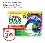 Max Power Pods im Angebot bei GLOBUS in Leipzig Max Power Pods Angebote von Ariel bei GLOBUS Leipzig für 3,99 €