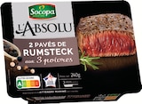 Viande bovine : 2 pavés de rumsteck marinés 3 poivres - SOCOPA en promo chez Intermarché Hyper Viande bovine : 2 pavés de rumsteck marinés 3 poivres - SOCOPA dans le catalogue Intermarché Hyper