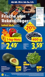Blaubeeren Angebot im aktuellen Lidl Prospekt auf Seite 60