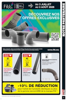 Promotion WC dans le prospectus Brico Dépôt, valable du 03/07/2026 au 16/07/2026 Promo WC dans le catalogue Brico Dépôt du moment à la page 15
